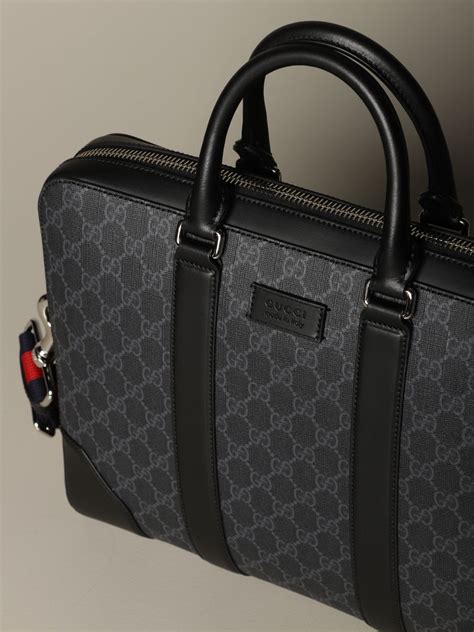 gucci briefcase mens|gucci shoulder bag men.